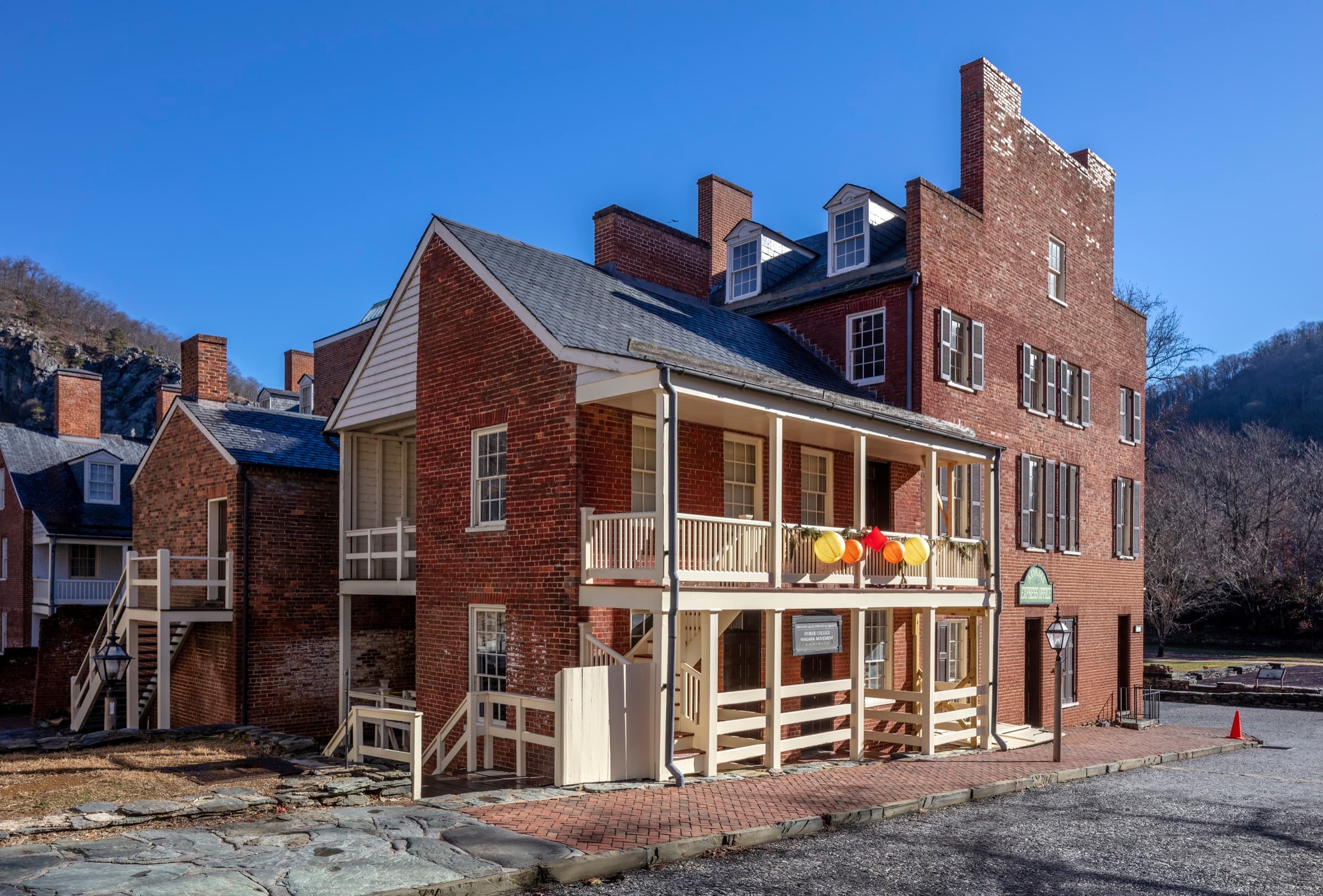 Historic stone building in Harpers Ferry that houses the Niagara Movement exhibit
